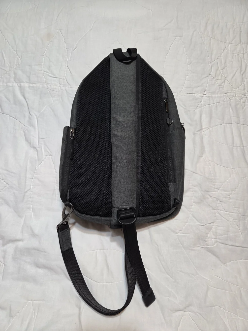 Travelon Anti-Theft Urban Sling Bag Backpack - Charcoal / Gray Heather